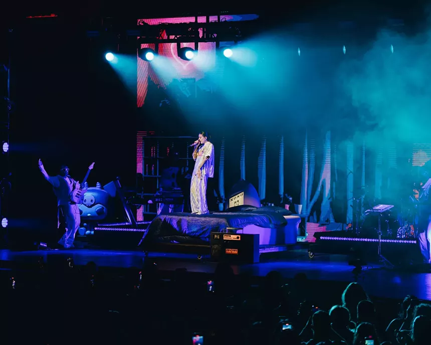 Young Miko performing at Hard Rock Live in Hollywood, Florida