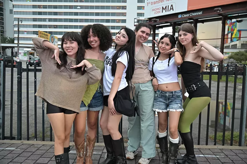 Fans at the Sweat Tour at the Kaseya Center in Miami
