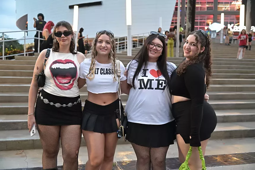 Fans at the Sweat Tour at the Kaseya Center in Miami