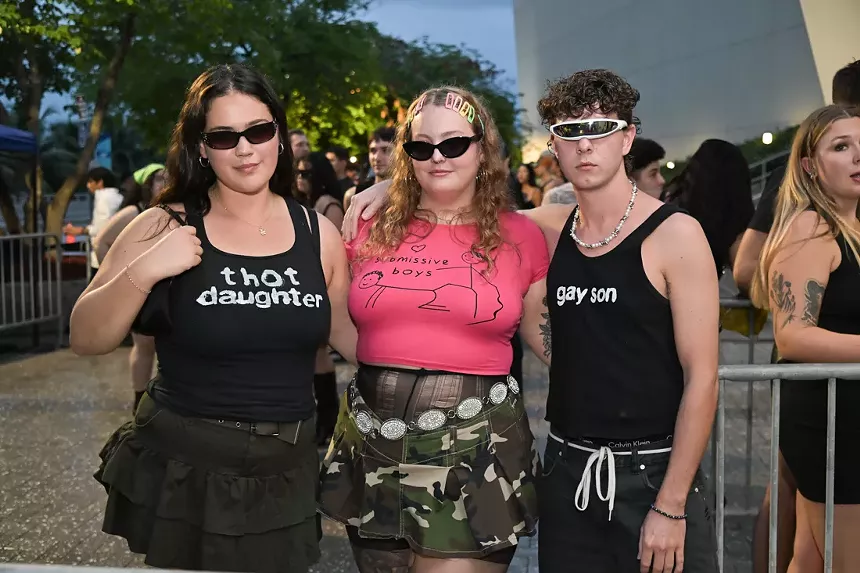 Fans at the Sweat Tour at the Kaseya Center in Miami