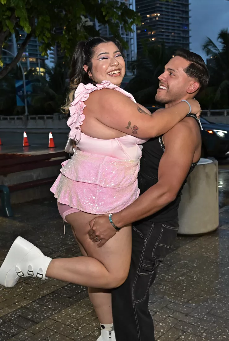 Fans at the Sweat Tour at the Kaseya Center in Miami