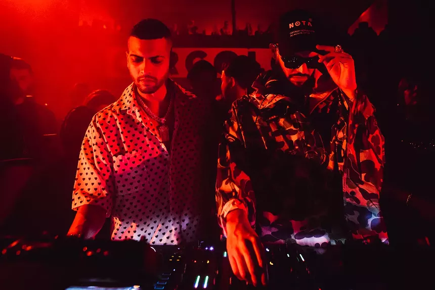 The Martinez Brothers spinning behind the decks