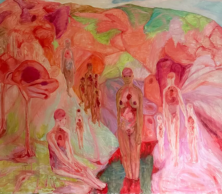 Abstract painting by Kateryna Lysovenko