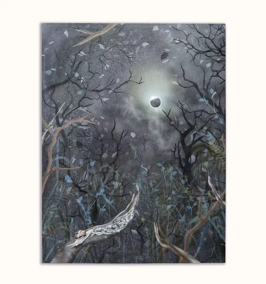Abstract painting by Natalia Chavarria