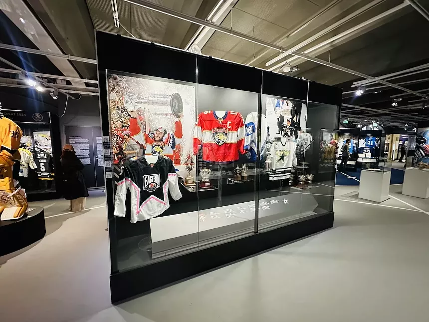 Display in the Finnish Hockey Hall of Fame in Tampere, Finland.