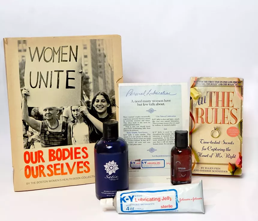 Items on display in the exhibition "Modern Sex" at the Museum of Sex in Miami