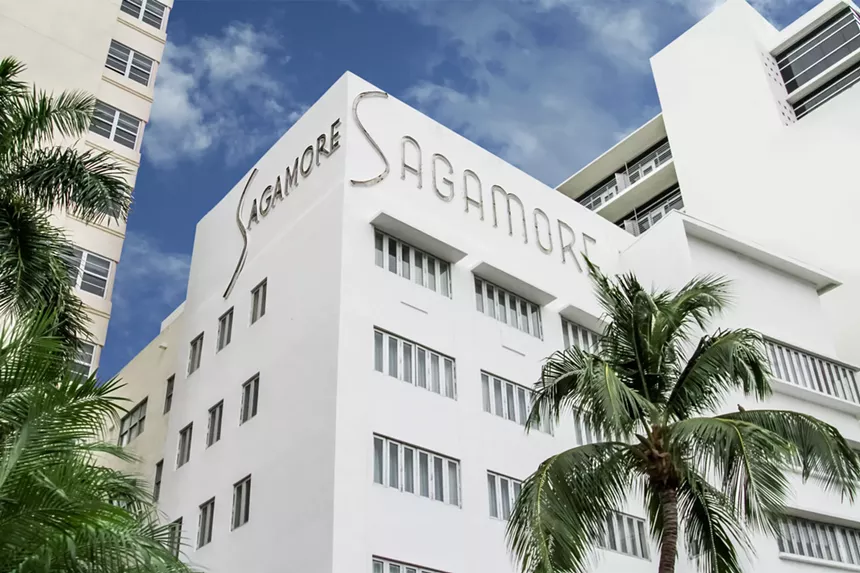Exterior of the Sagamore hotel in Miami Beach