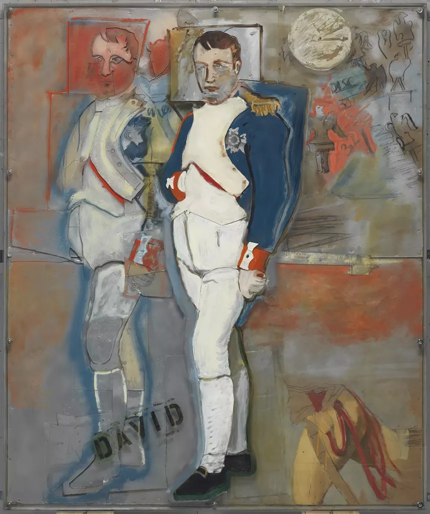 Larry Rivers' abstract painting titled The Second Greatest Homosexual