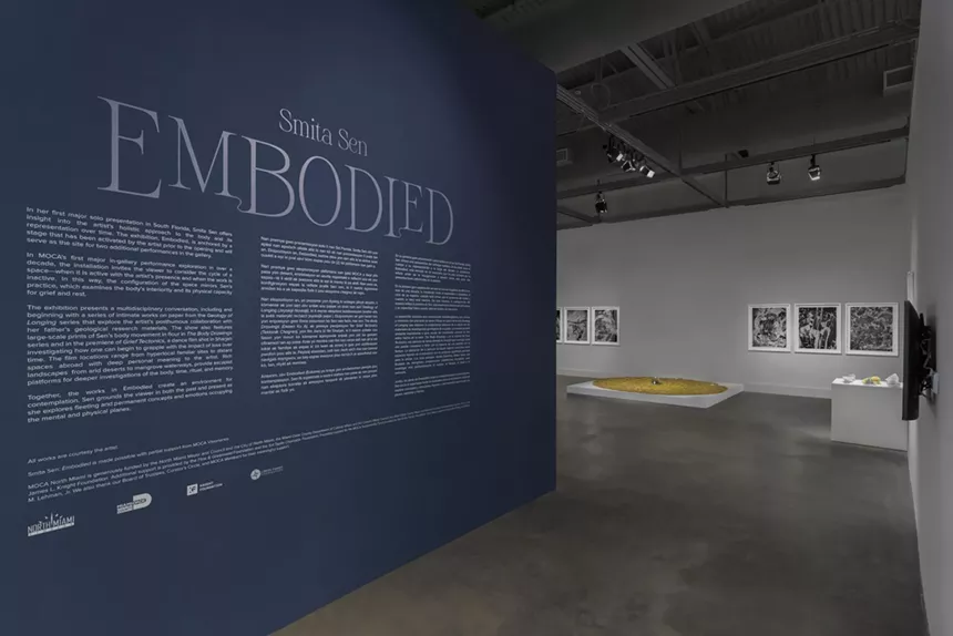 Installation view of "Smita Sen: Embodied" at the Museum of Contemporary Art, North Miami