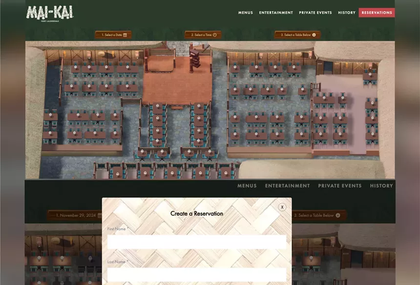 a website screenshot