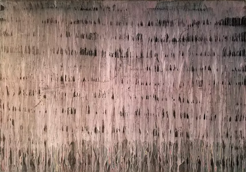 pink piece of art