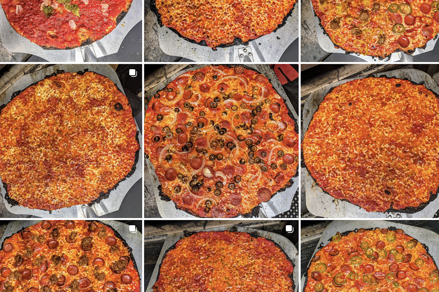 different types of pizzas