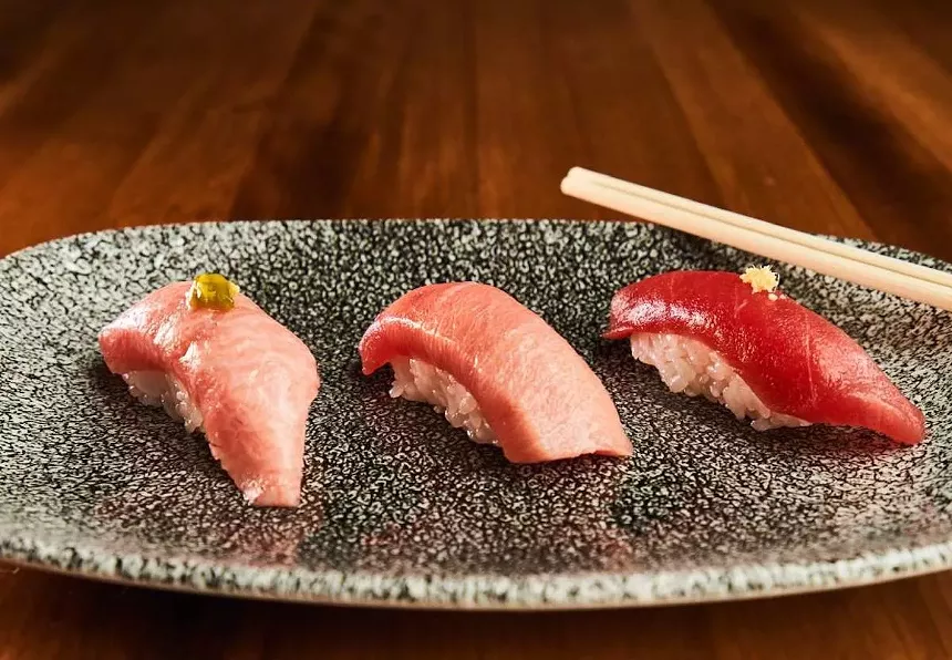 sushi on a plate