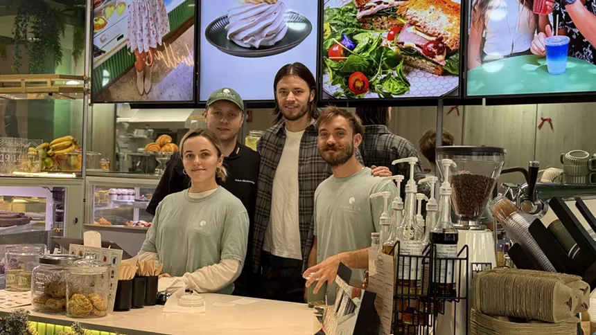 the team from the cafe