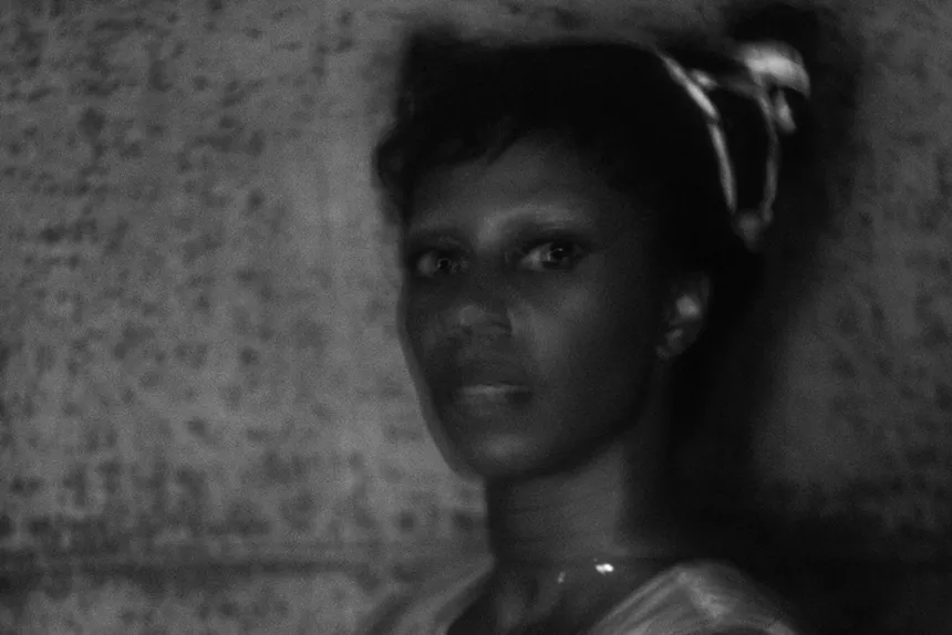 black and white headshot of Santigold