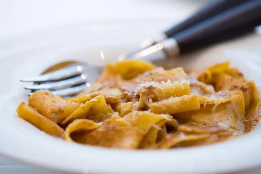 A pasta dish