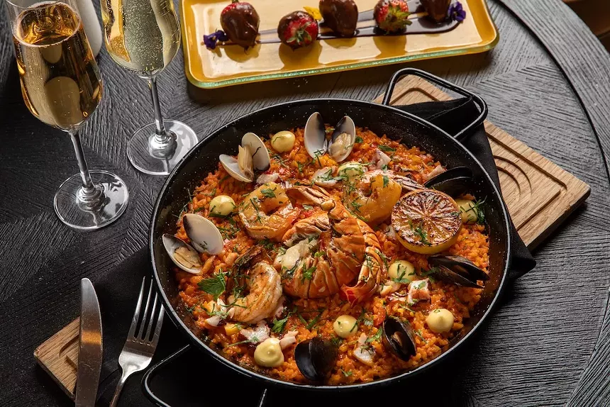 shrimp and rice dish