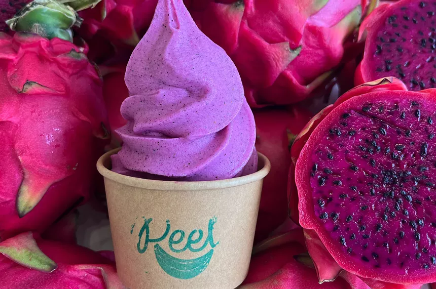 purple ice cream