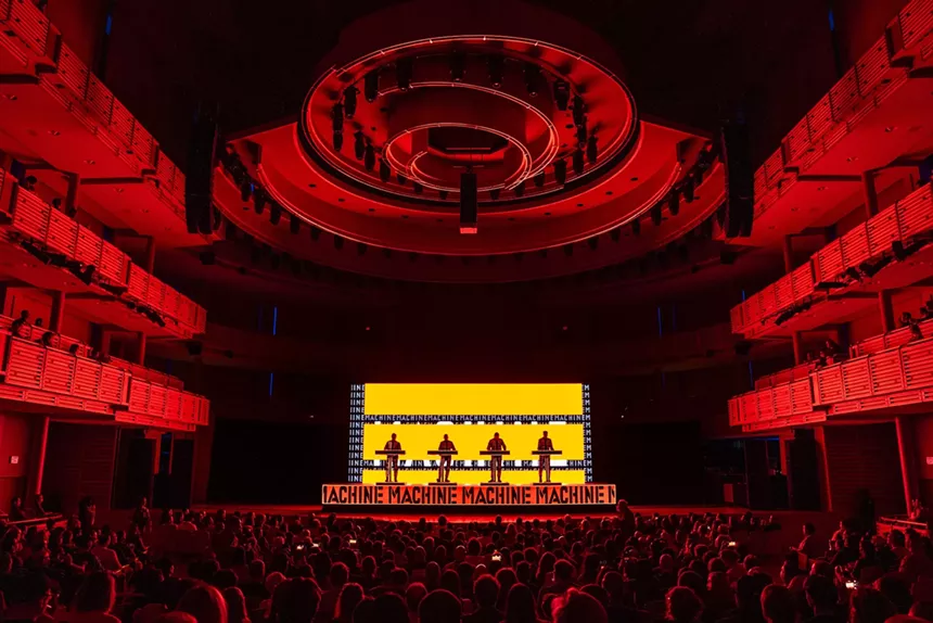 Kraftwerk performing live at the Adrienne Arsht Center in Miami