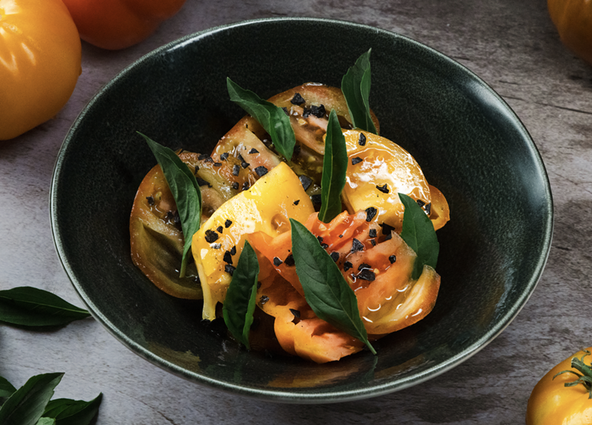 tomatoes in dish
