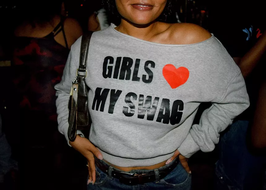 Partygoers at Dyke Nite at the Corner bar in Miami