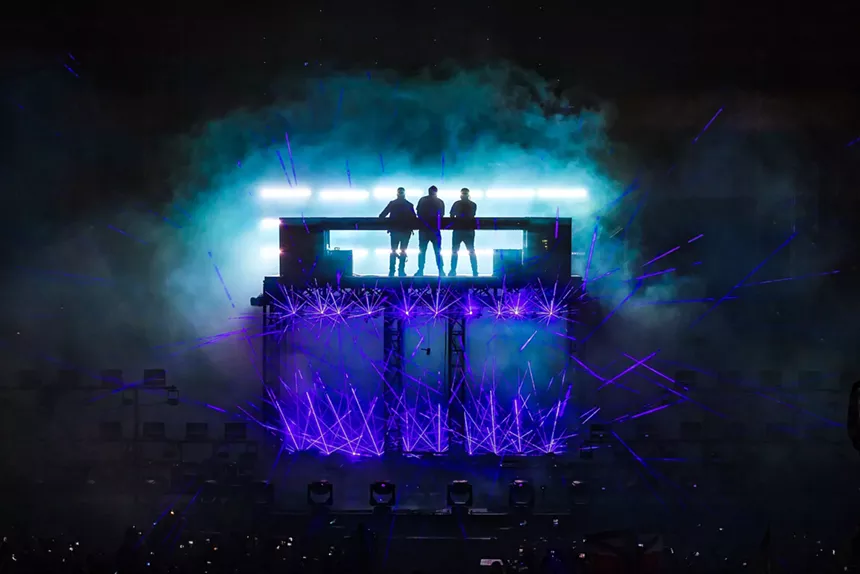 Swedish House Mafia onstage at Ultra Music Festival