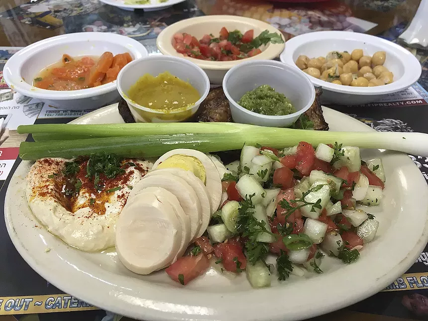 A platter of vegetables