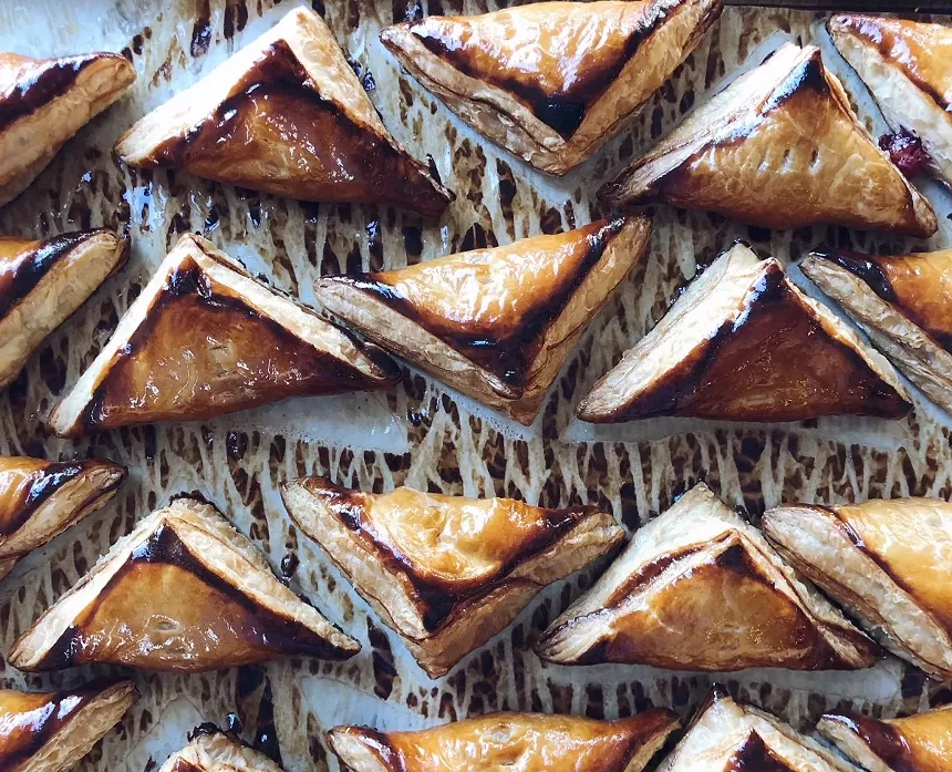 Golden guava and cheese pastries at Zak the Baker