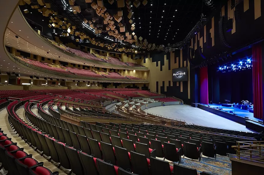 Interior of Hard Rock Live in Hollywood, Florida