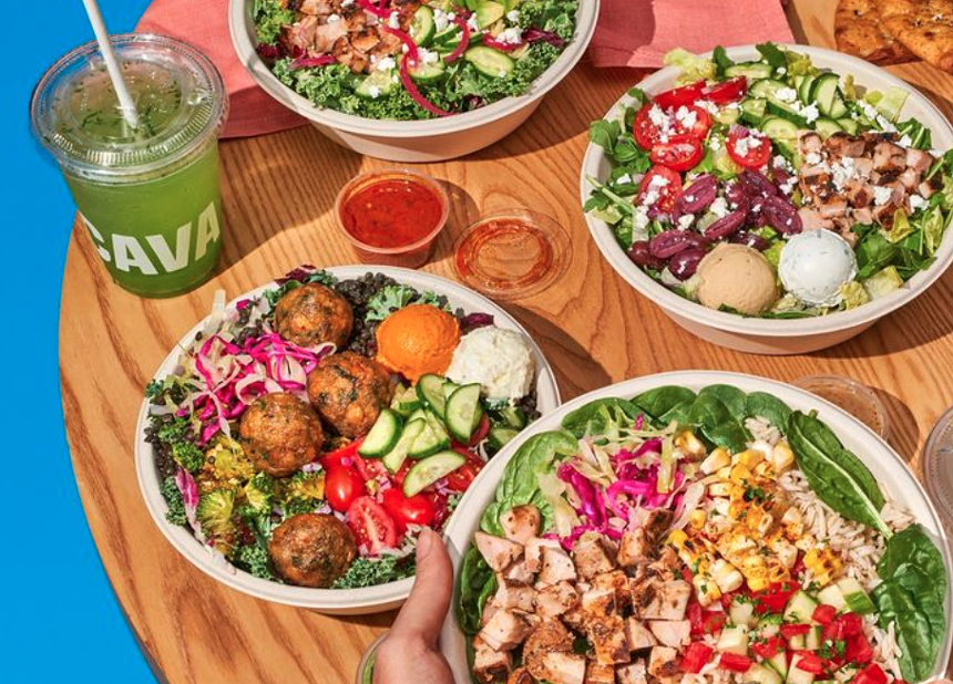 bowls of food