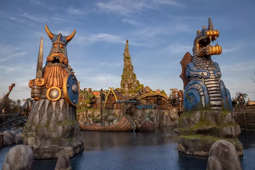 Isle of Berk section of Universal Epic Universe theme park