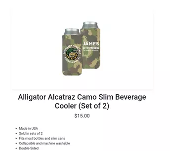 Camo slim beverage koozie