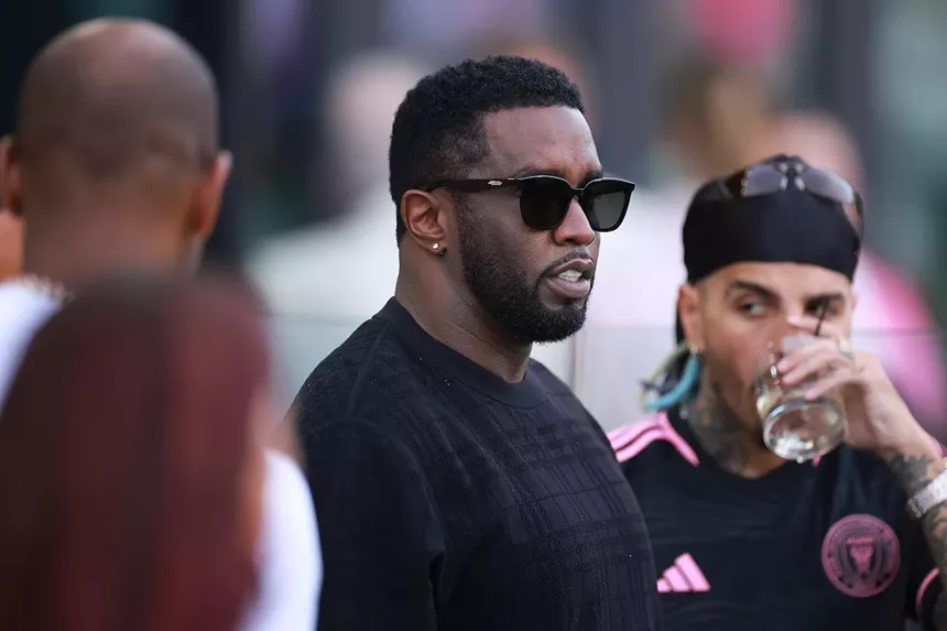 FORT LAUDERDALE, FLORIDA - JULY 25, 2023: Entertainer Puff Daddy looks on prior to the Leagues Cup 2023 match between Inter Miami CF and Atlanta United at DRV PNK Stadium on July 25, 2023 in Fort Lauderdale, Florida. (Photo by Hector Vivas/Getty Images)