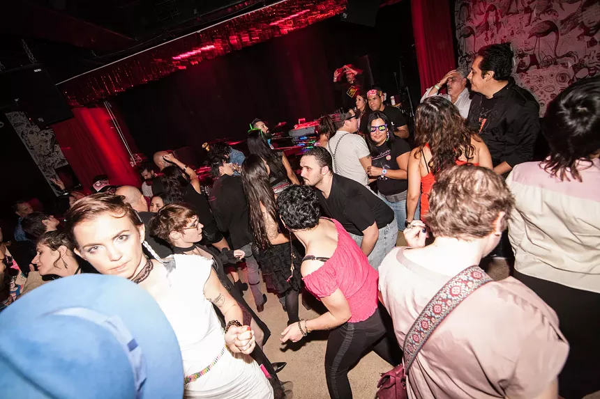 People dancing to '80s music