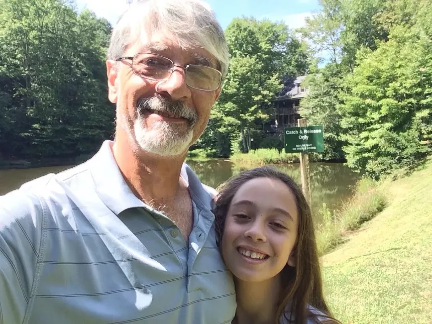 Fernando Artese and his daughter, Carla Artese, as a child.