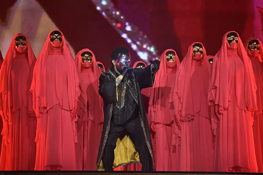 The weekend performing on stage with his dancers