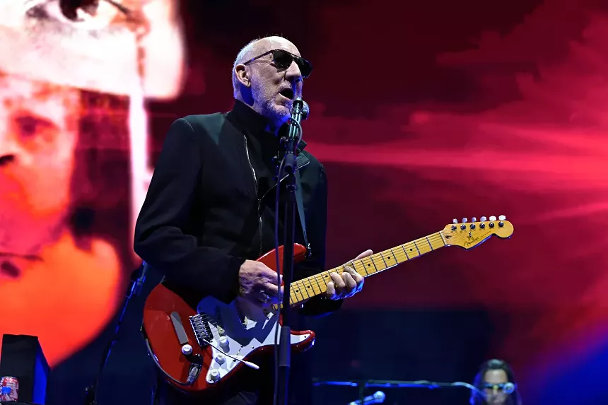 The Who guitarrist Pete Townshend on stage in Florida.
