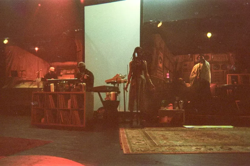 analog picture of a stage set up