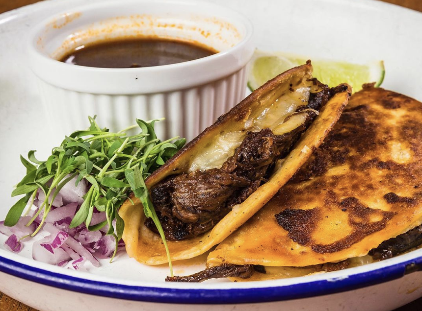 tacos on plate