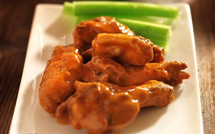Bru's Room's grilled wings smothered in hot sauce. - PHOTO COURTESY OF BRU'S ROOM