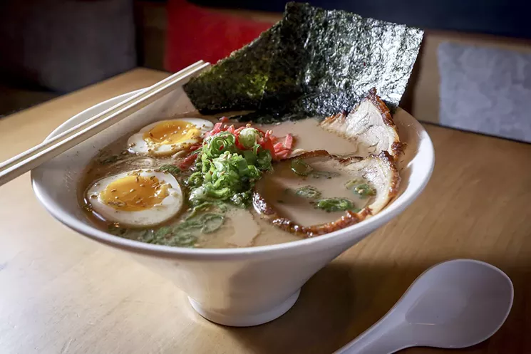 Tonkotsu pork ramen at K Ramen. - PHOTO BY CANDACEWEST.COM