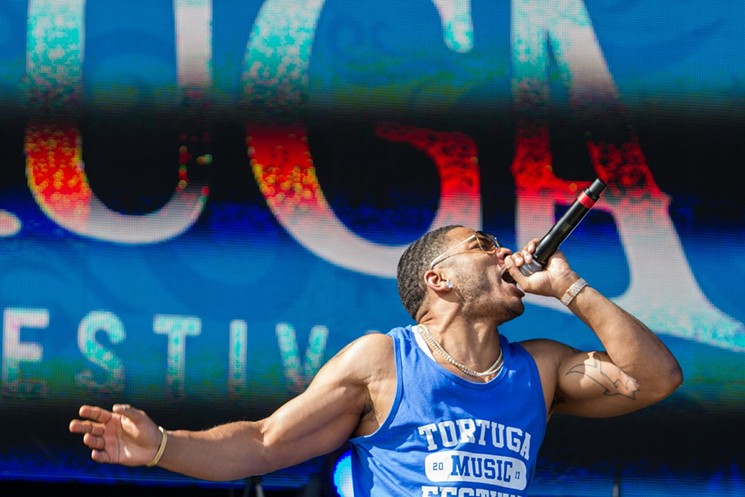 Nelly's set drew a colossal crowd. - PHOTO BY JAMES ARGYROPOULOS