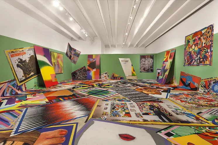 "Avalanches Volcanoes Asteroids Floods" (2016): Installation view at Fredric Snitzer Gallery. - PHOTOGRAPHY BY ZACK BALBER, COURTESY OF FREDRIC SNITZER GALLERY