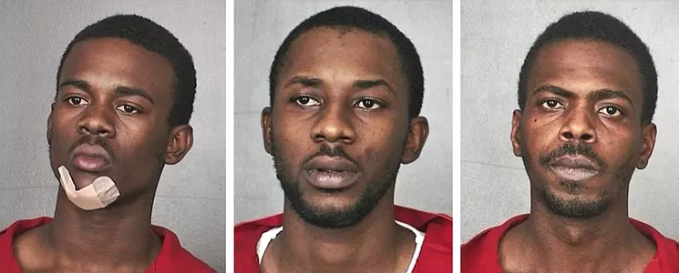 Andre Delancy, Bernard Forbes, and Eloyn Ingraham are accused of gunning down two Broward Sheriff's deputies. - BROWARD SHERIFF'S OFFICE
