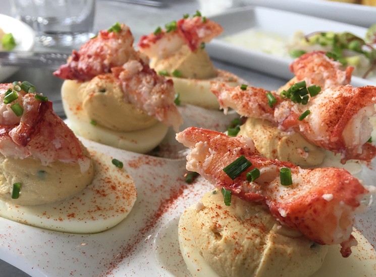 Celebrate the day with lobster deviled eggs - COURTESY OF MIGNONETTE