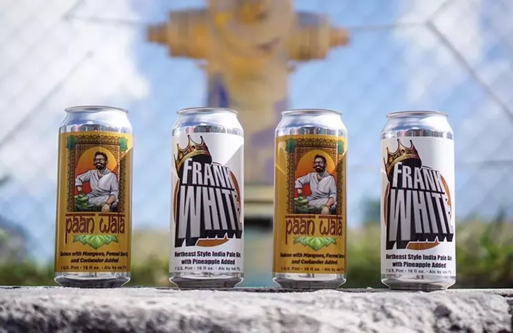 The Northeast-style Frank White IPA with pineapple from J. Wakefield Brewing in Wynwood. - PHOTO COURTESY OF J. WAKEFIELD BREWING