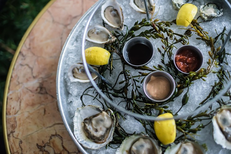 Oysters on the half shell at Le Zoo. - COURTESY OF ANDREW HEKTOR