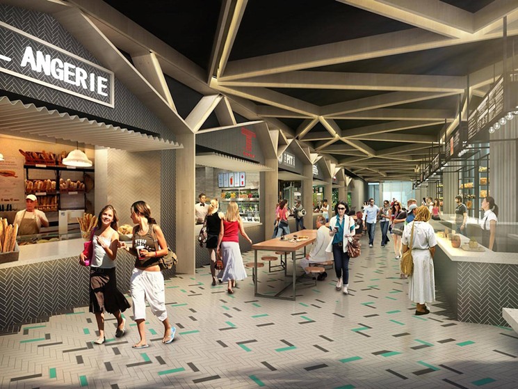 A rendering of Lincoln Road Food Hall - COURTESY OF TERRANOVA CORPORATION