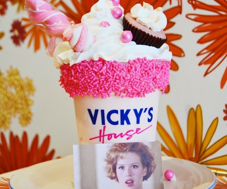 Pretty in Pink milkshake at Vicky's House. - COURTESY OF KUSH HOSPITALITY GROUP