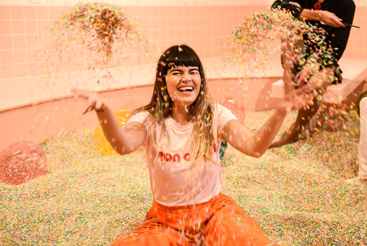 The sprinkle pool at the Museum of Ice Cream. - PHOTO BY CARINA MASK